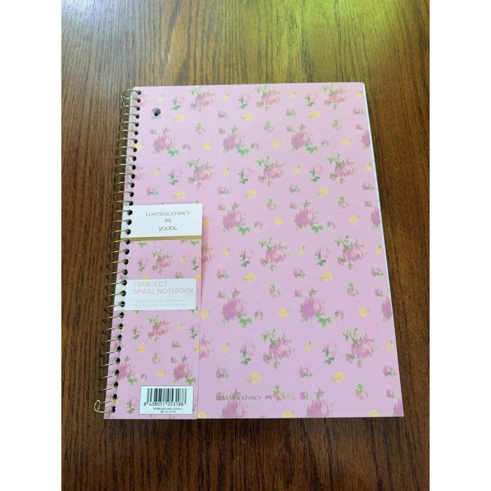 LoveShackFancy x Target Yoobi Ribbon Rosa Backpack, Binder Bundle - Lot of 7